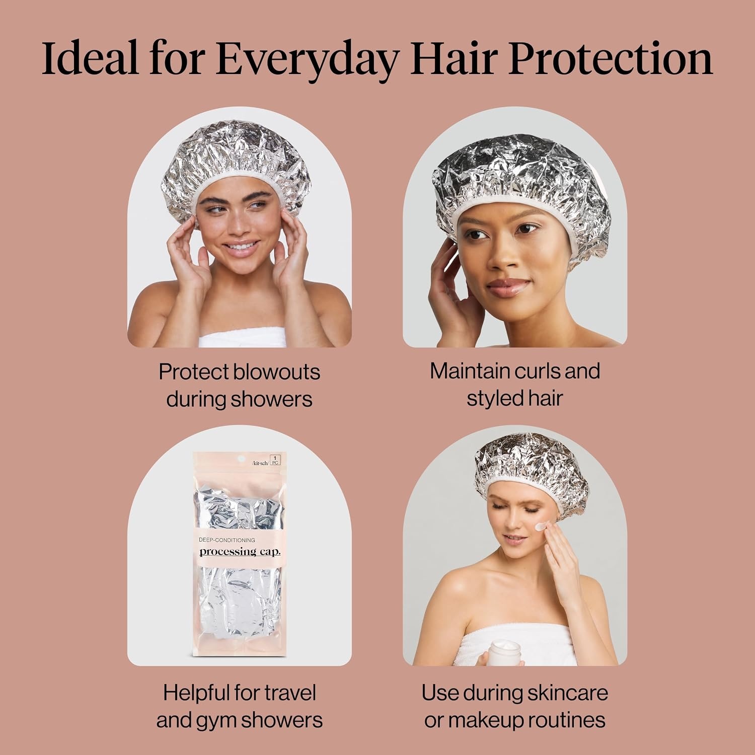 image:imageKitsch Aluminum Foil Heat Cap for Deep Conditioning