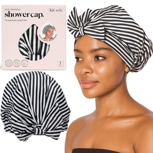 Kitsch Luxury Large Shower Cap for Women – Stripe(Stripe)