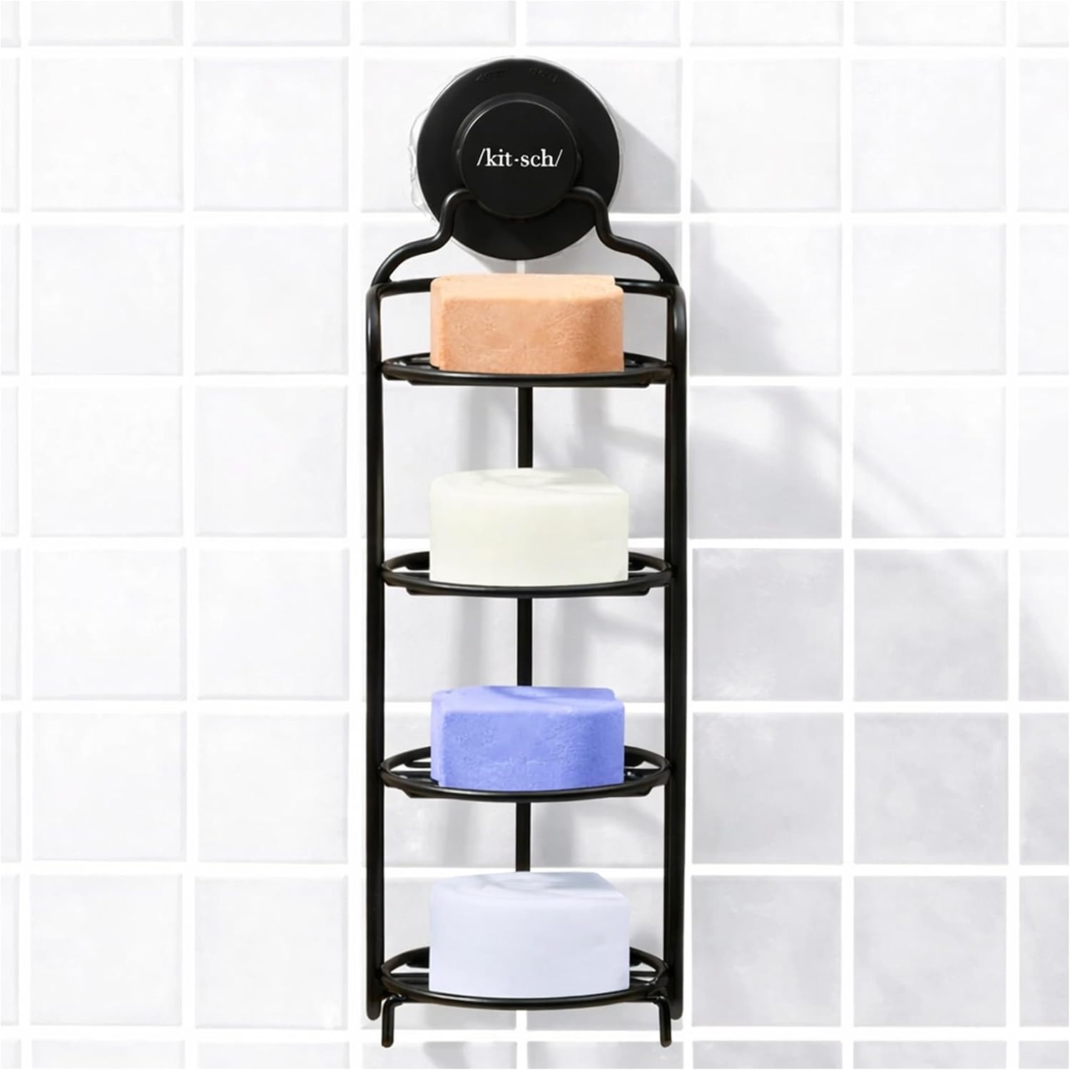 image:imageKitsch Shower Caddy Hanging with Suction Cup
