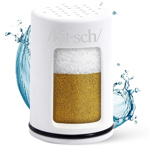 Kitsch Shower Filter Head for Hard Water | Filtered Shower Head – Chrome(White)